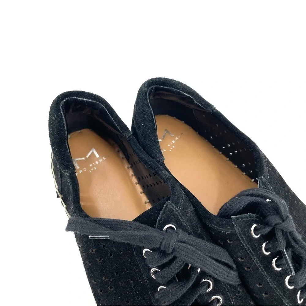 Marc Fisher LTD Mandal Espadrille Sneaker Black Suede Shoe
